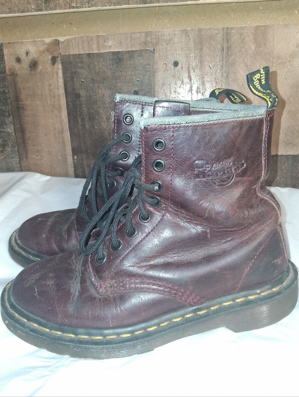 Dr. Martens | 1460 Vegan Cherry Red 8 Eye Boots Women’s US 6 ?
